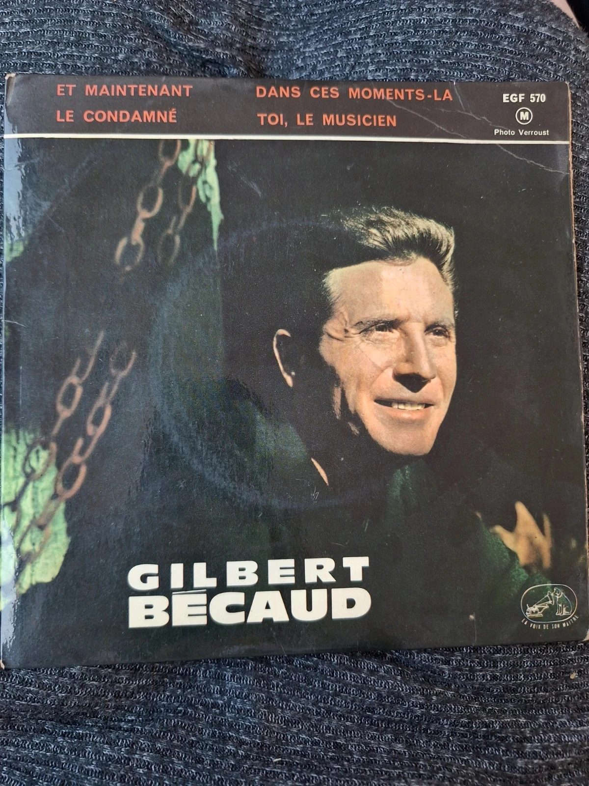 Vinyle 45T EP Gilbert Bécaud Et Maintenant 1961 La Voix De Son Maître